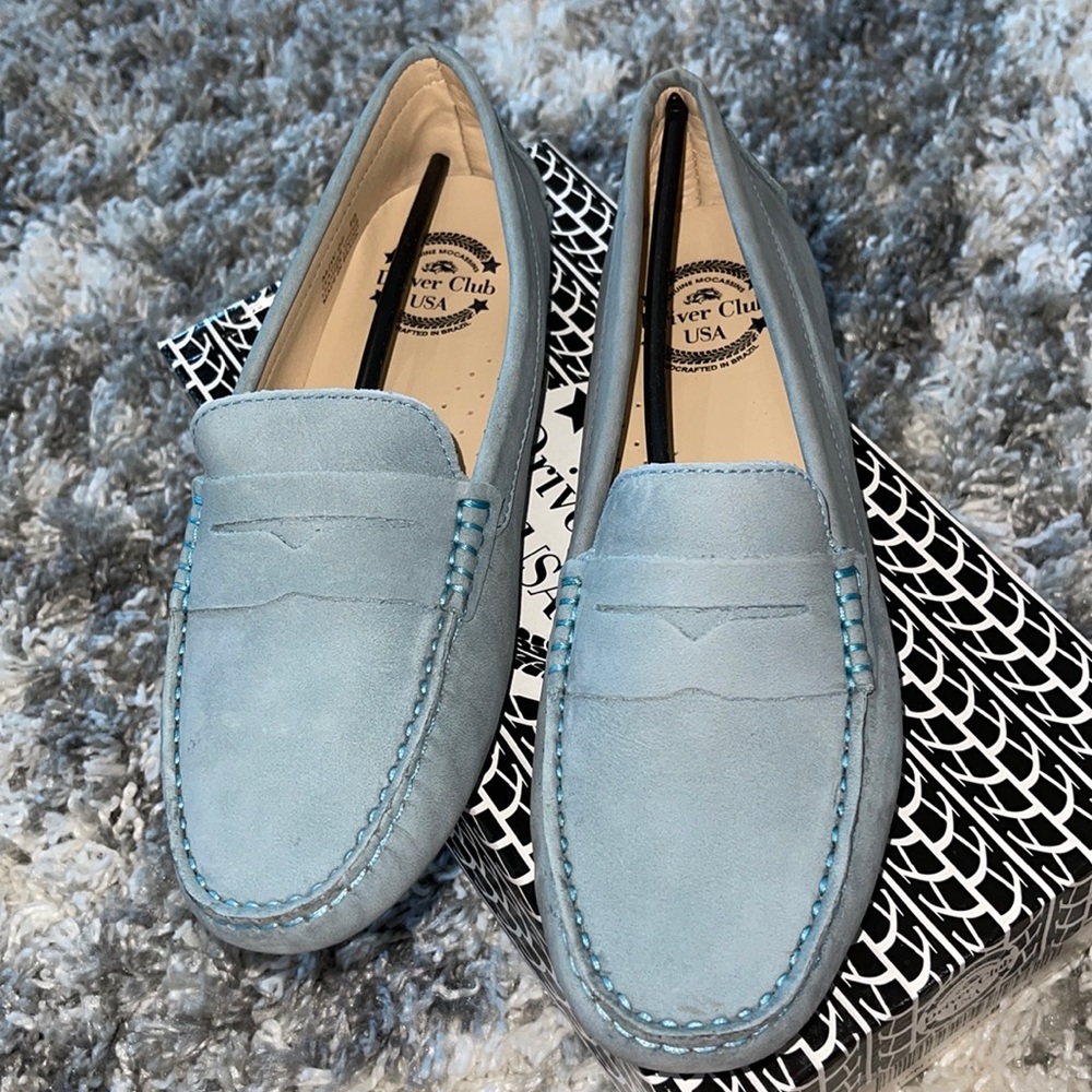 Women’s loafers- size 10 - sky blue
